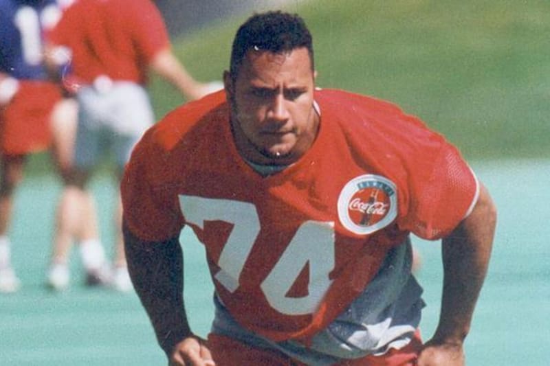 The Rock in his Canadian Football League days