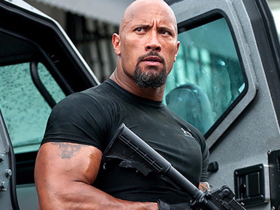 Dwayne as Luke Hobbs in Fast Five