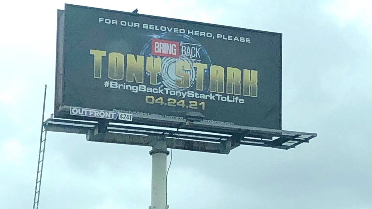 Bring Back Tony Stark Billboard