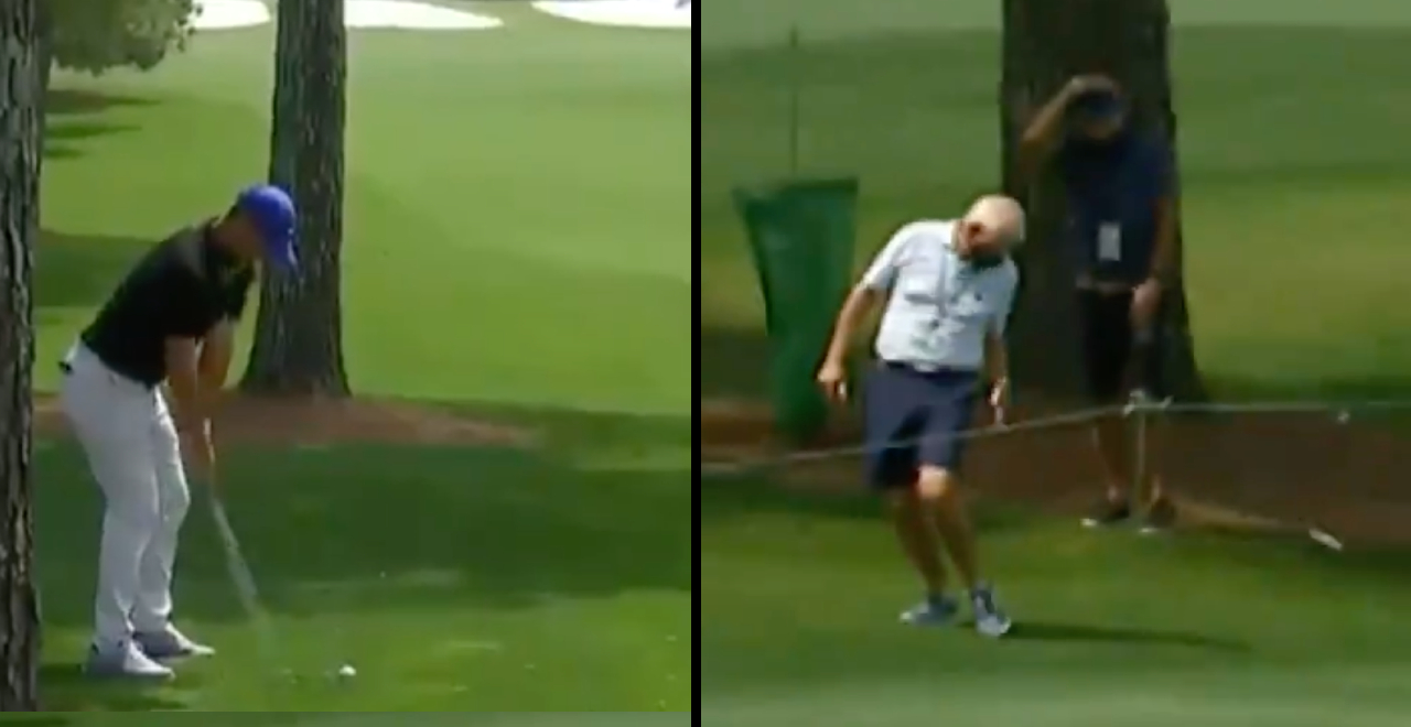 Golfer hits Dad at Masters