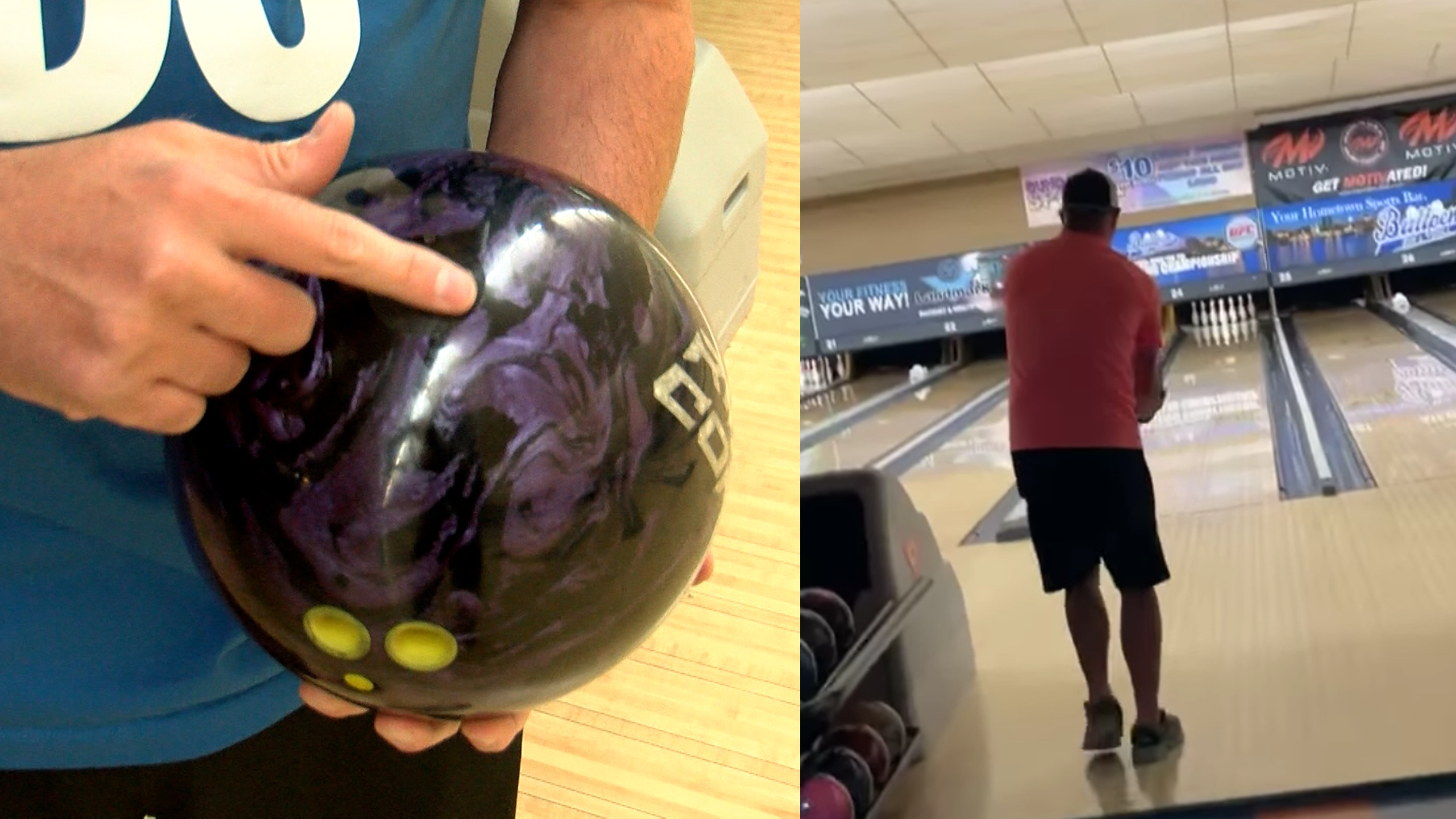 Son bowls 300 with dad's ashes