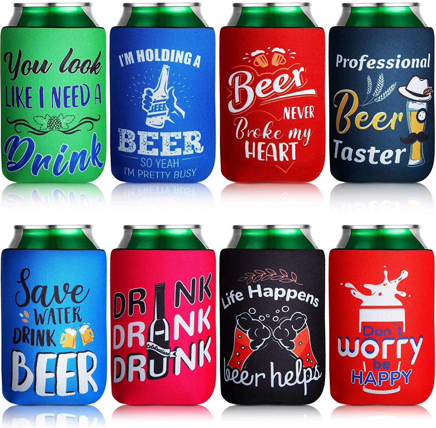 Love Beer Koozie Party College Funny awesome 12 oz Can Cooler 