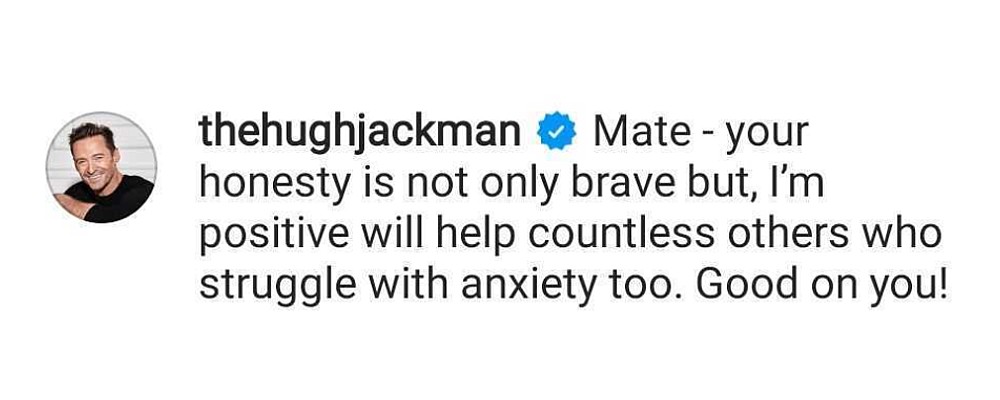 Hugh Jackman comments on Ryan Reynolds mental health post