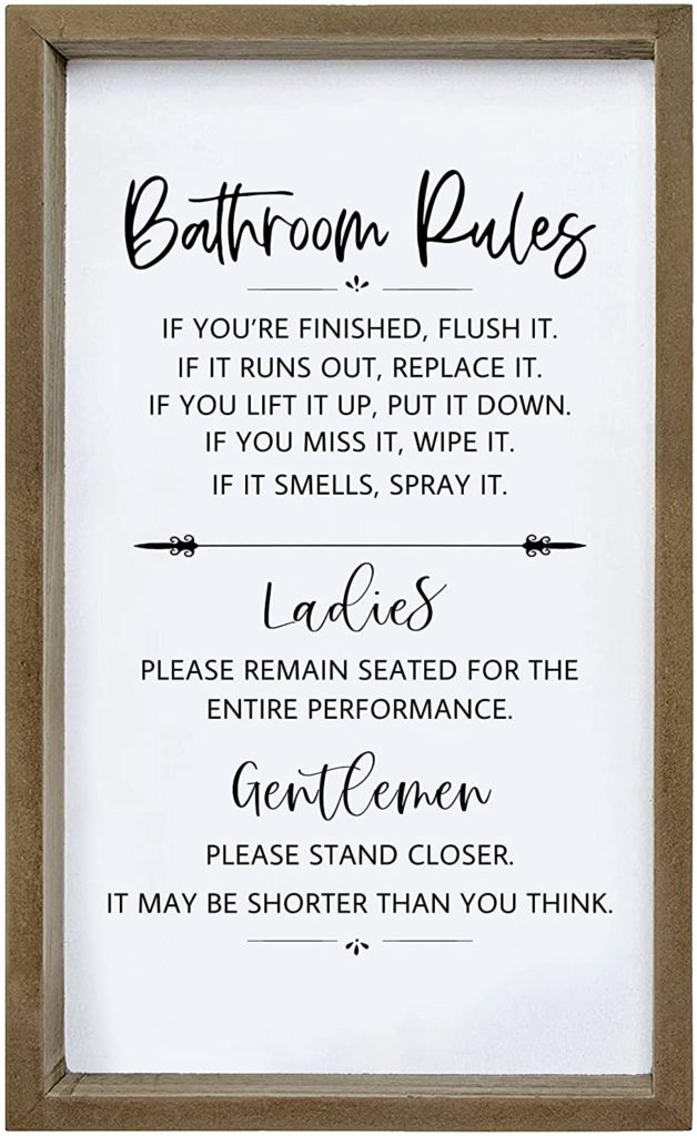 9 Funny Bathroom Signs For Some Good, Funny Bathroom Signs For Home