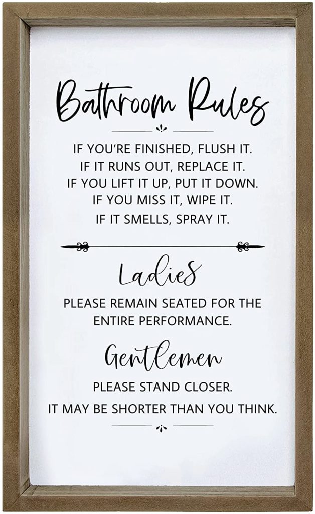 9 Funny Bathroom Signs For Some Good, Clean Potty Humor | The Dad 9 Funny Bathroom Signs For Some Good, Clean Potty Humor | The Dad