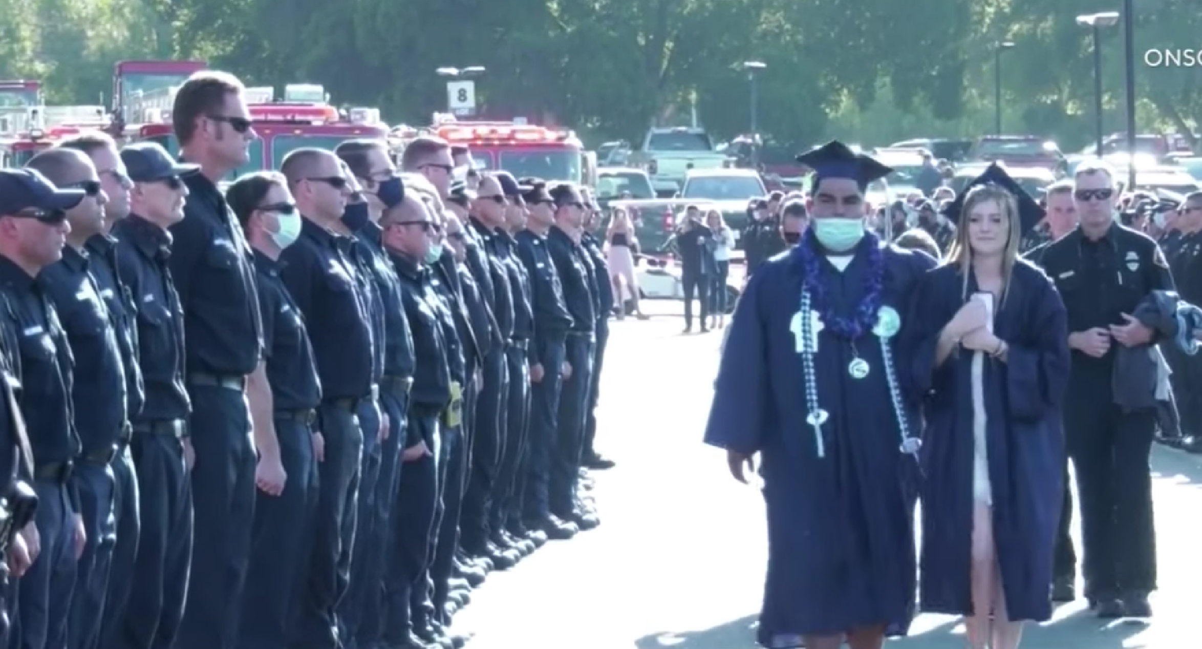 Firefighter's Daughter's Graduation