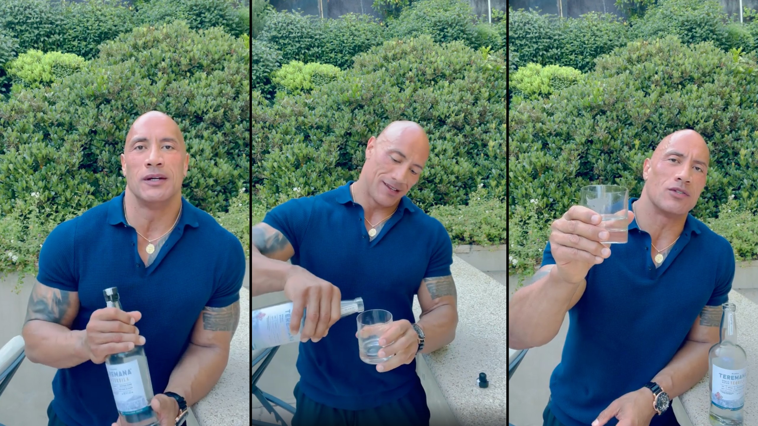 The Rock toasts fellow dads on Father's Day