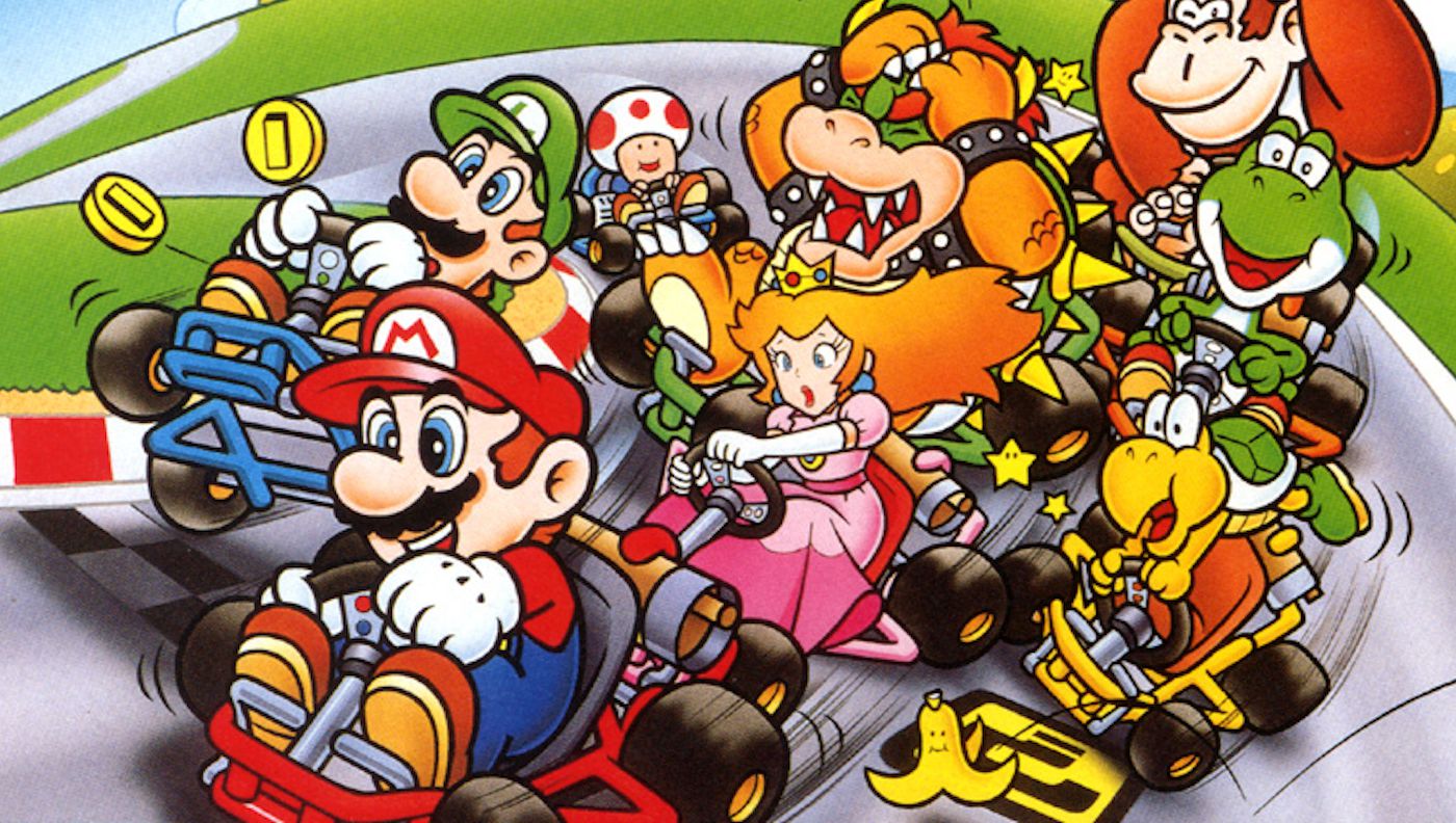 Super Mario Kart Box Art