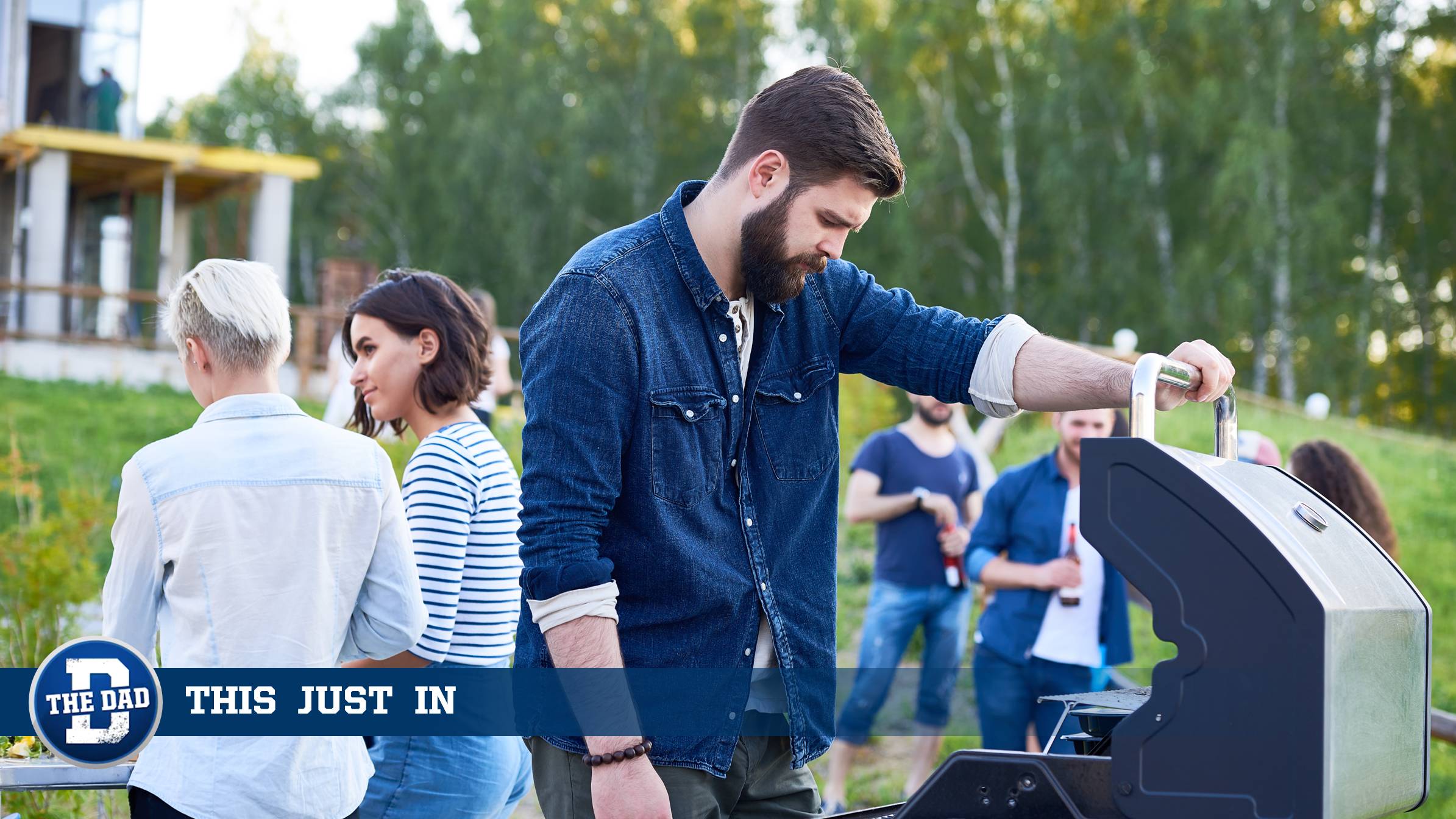 Dad protests propane bbq