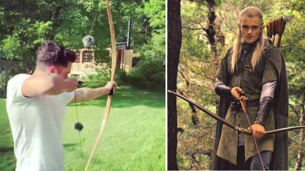 Orlando Bloom Flexes Archery Skills 20 Years After Lotr The Dad