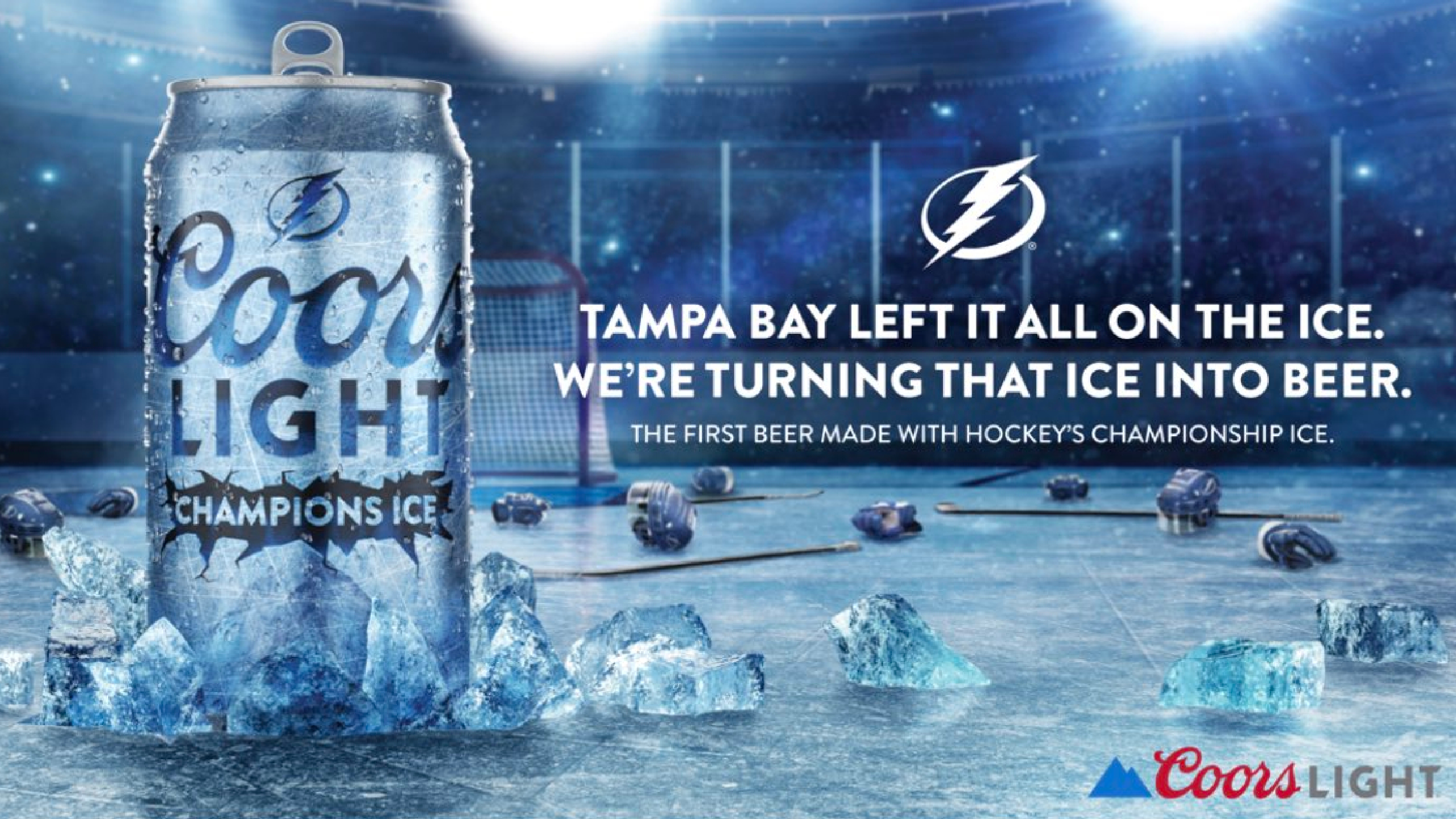 Coors Light Brewed Championship Beer With Game used Ice The Dad