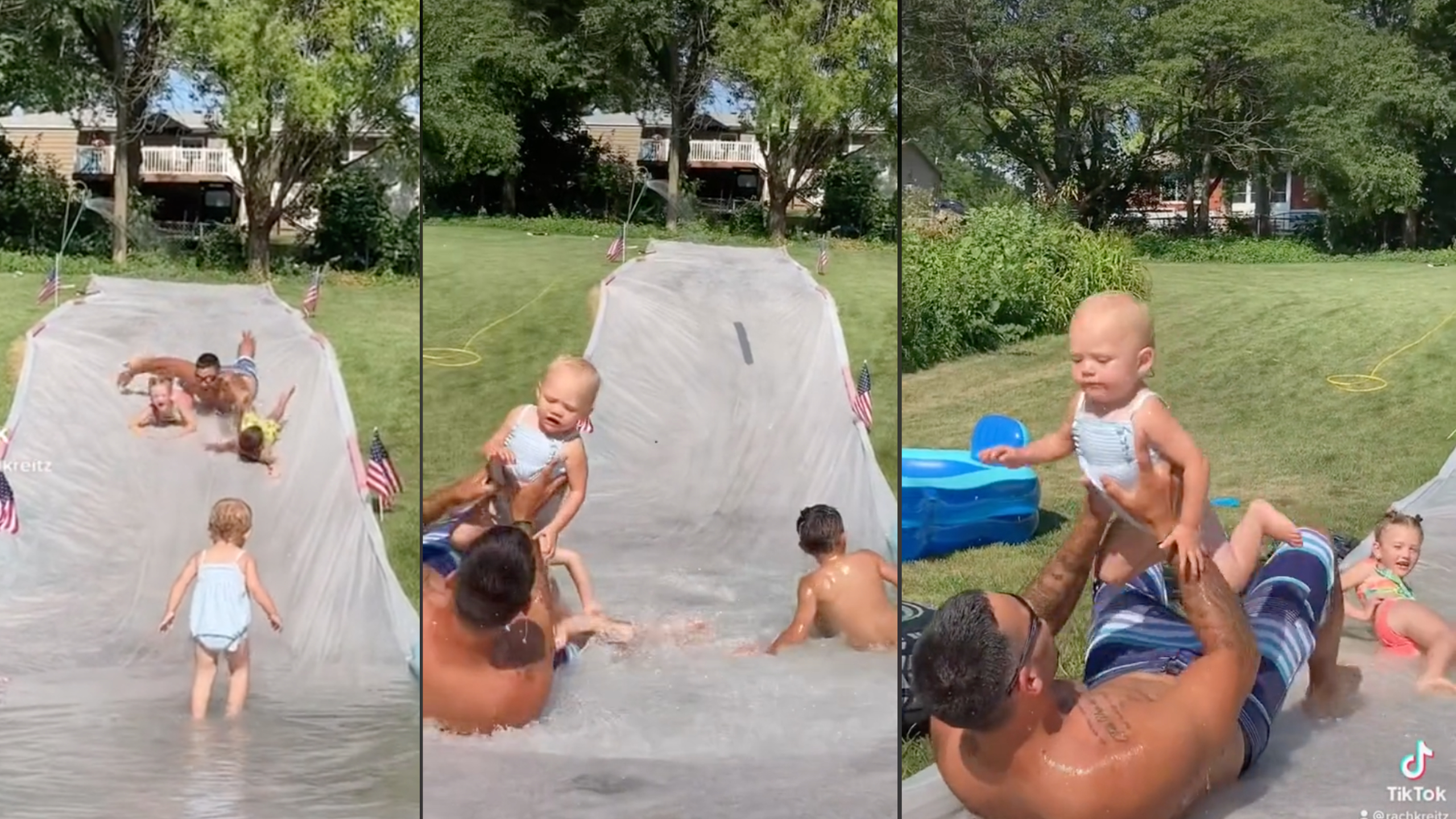 Dad reflexes save toddler