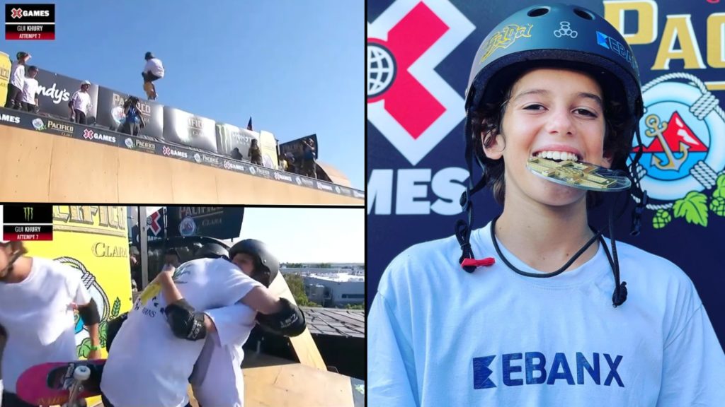 12-Year-Old skater beats Tony Hawk, sets two X Games records