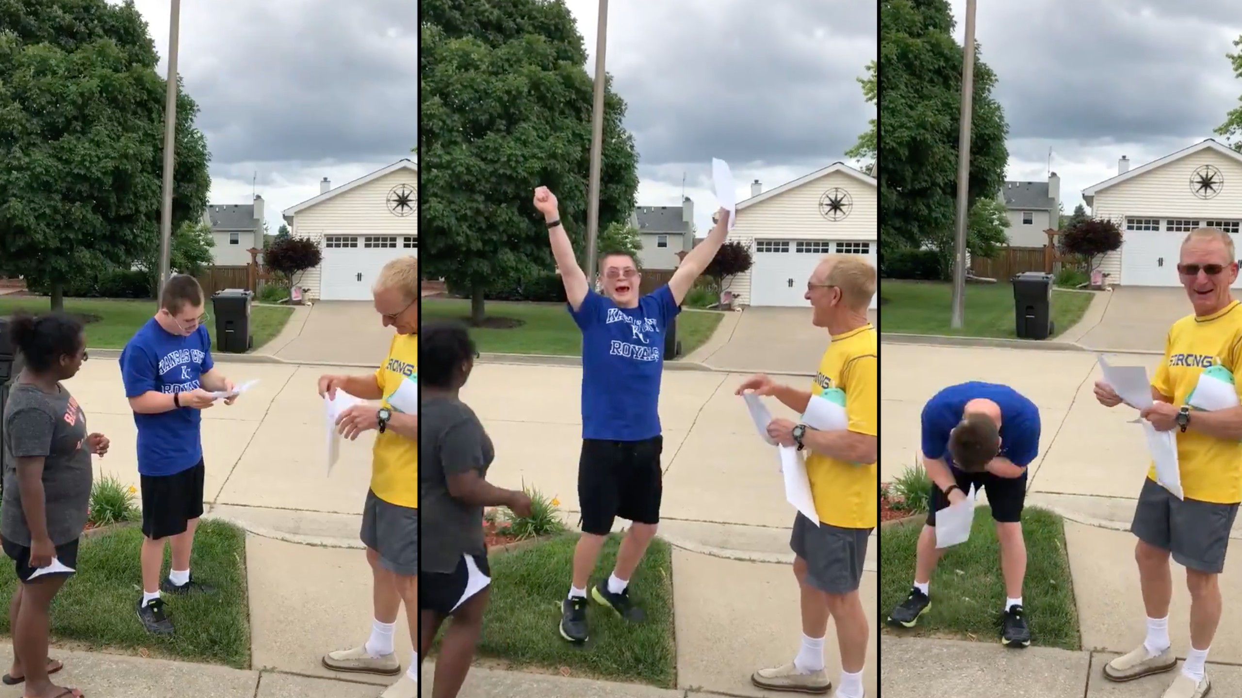 20-year-old's touching reaction to his college acceptance letter