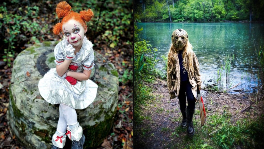 7-Year-Old cosplays iconic horror characters