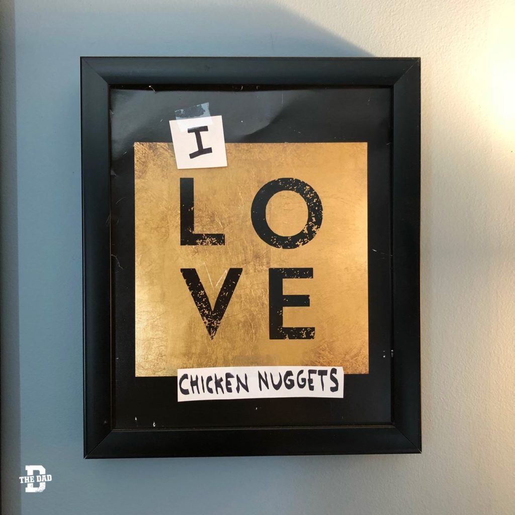I LOVE Chicken Nuggets. Decoration, art, food