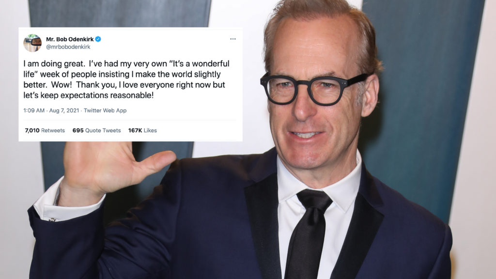 Odenkirk doing great