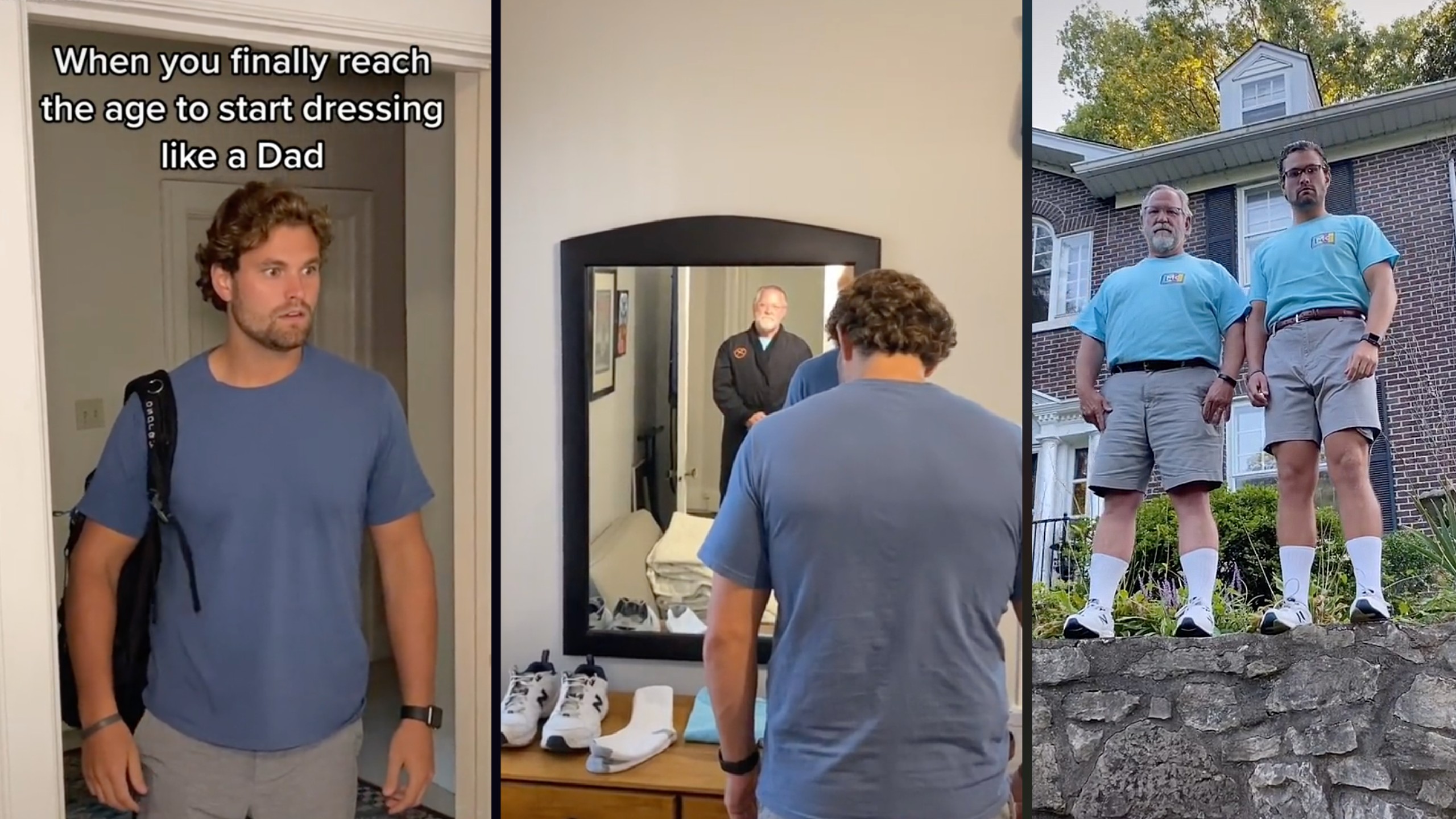 Son Transforms Into Dad In Viral Tiktok, New Balances And All