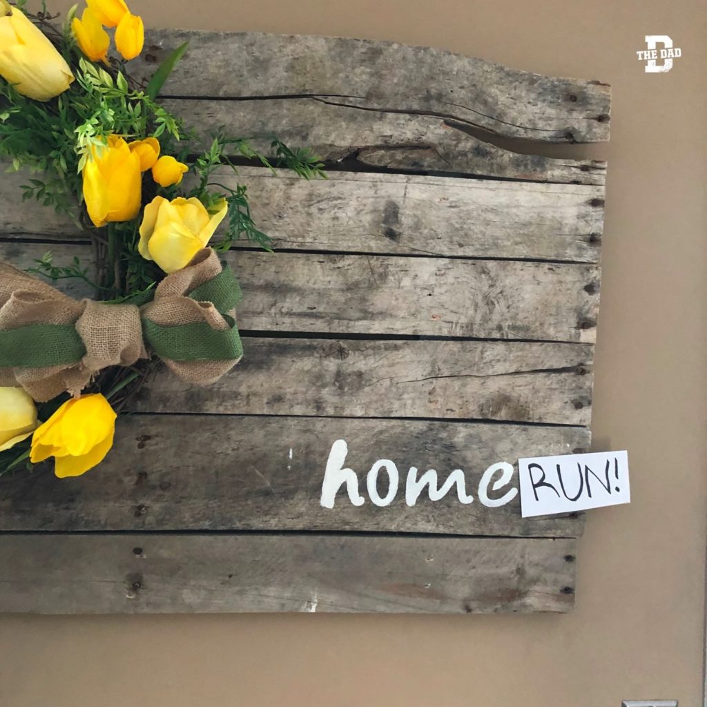 Home(written in sharpie)RUN! Decoration, home, DIY