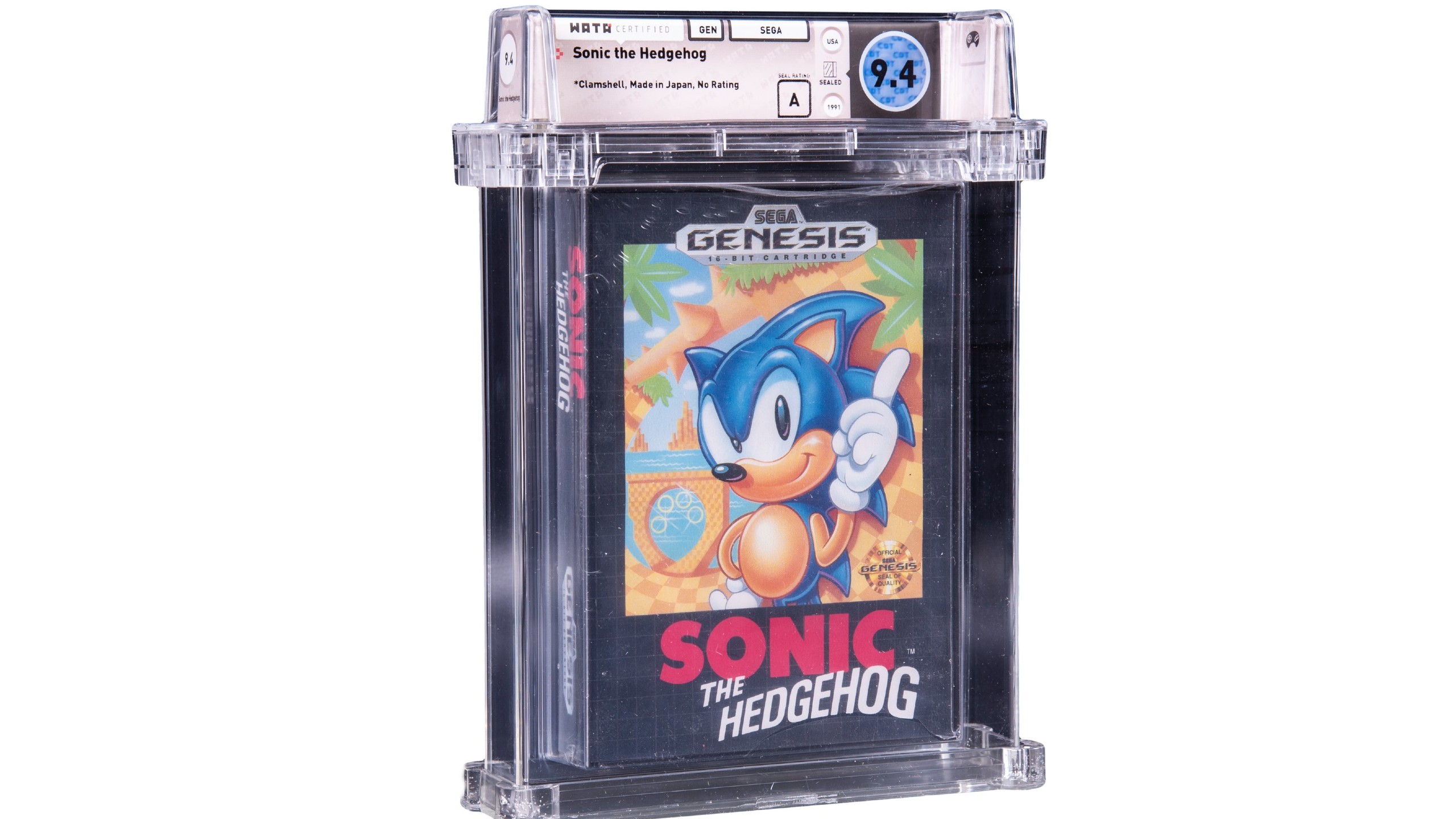 Sonic the Hedgehog Sega Genesis Auction