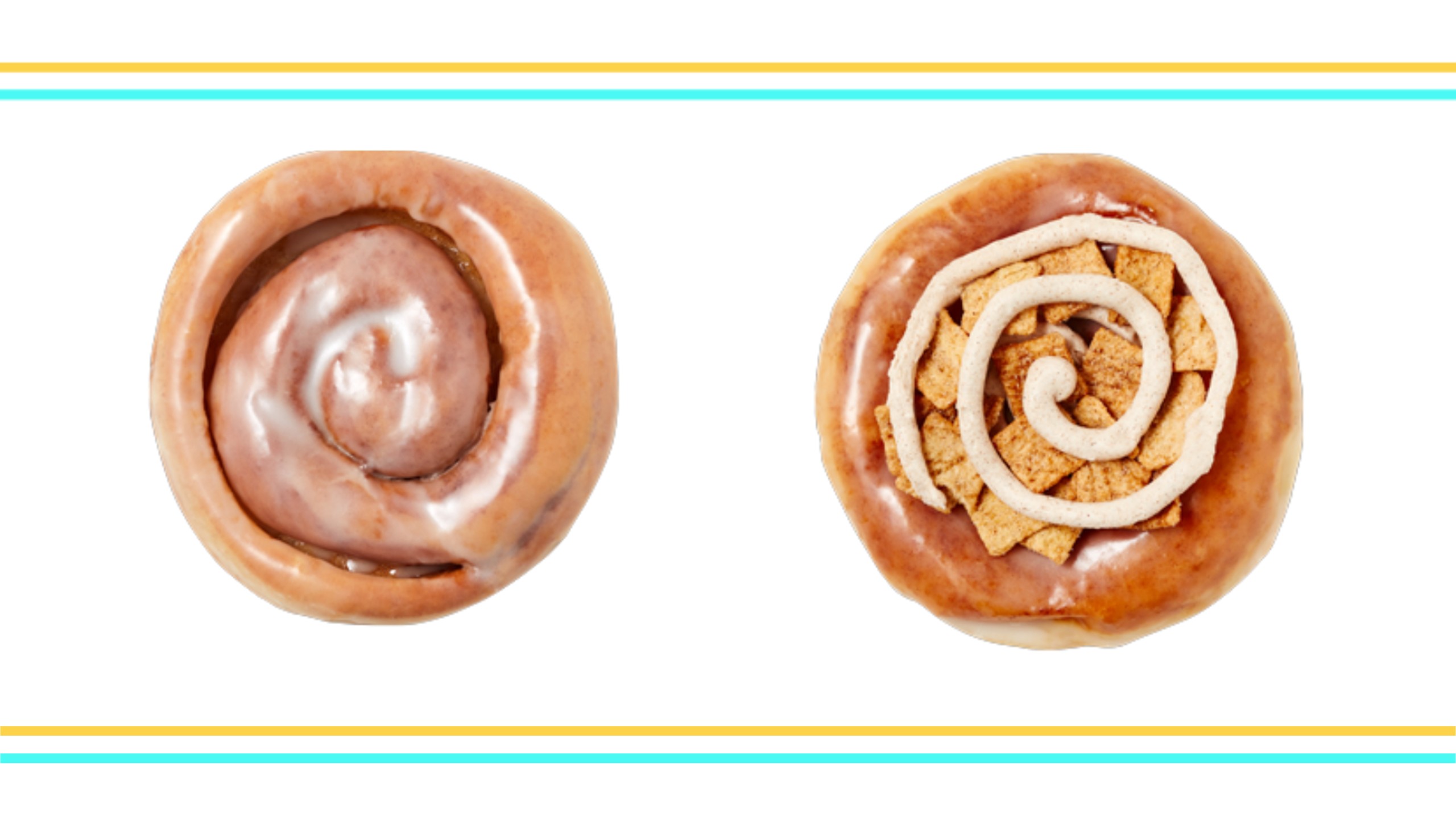 Krispy Kreme Cinnamon Rolls Pair with Cinnamon Toast Crunch