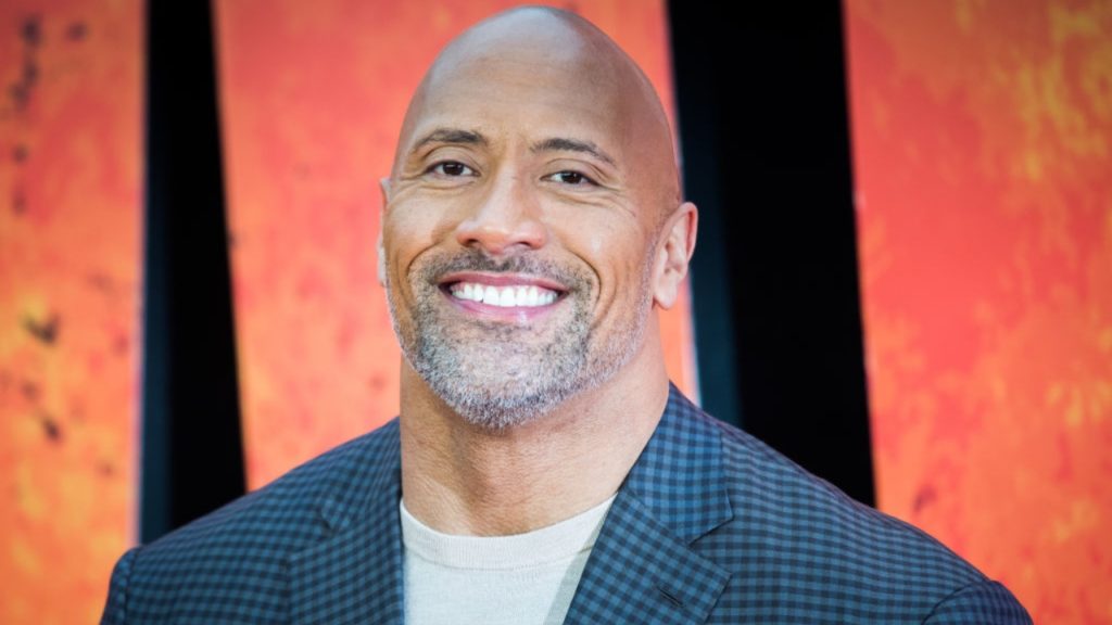 Dwayne Johnson at the European premiere of Rampage.