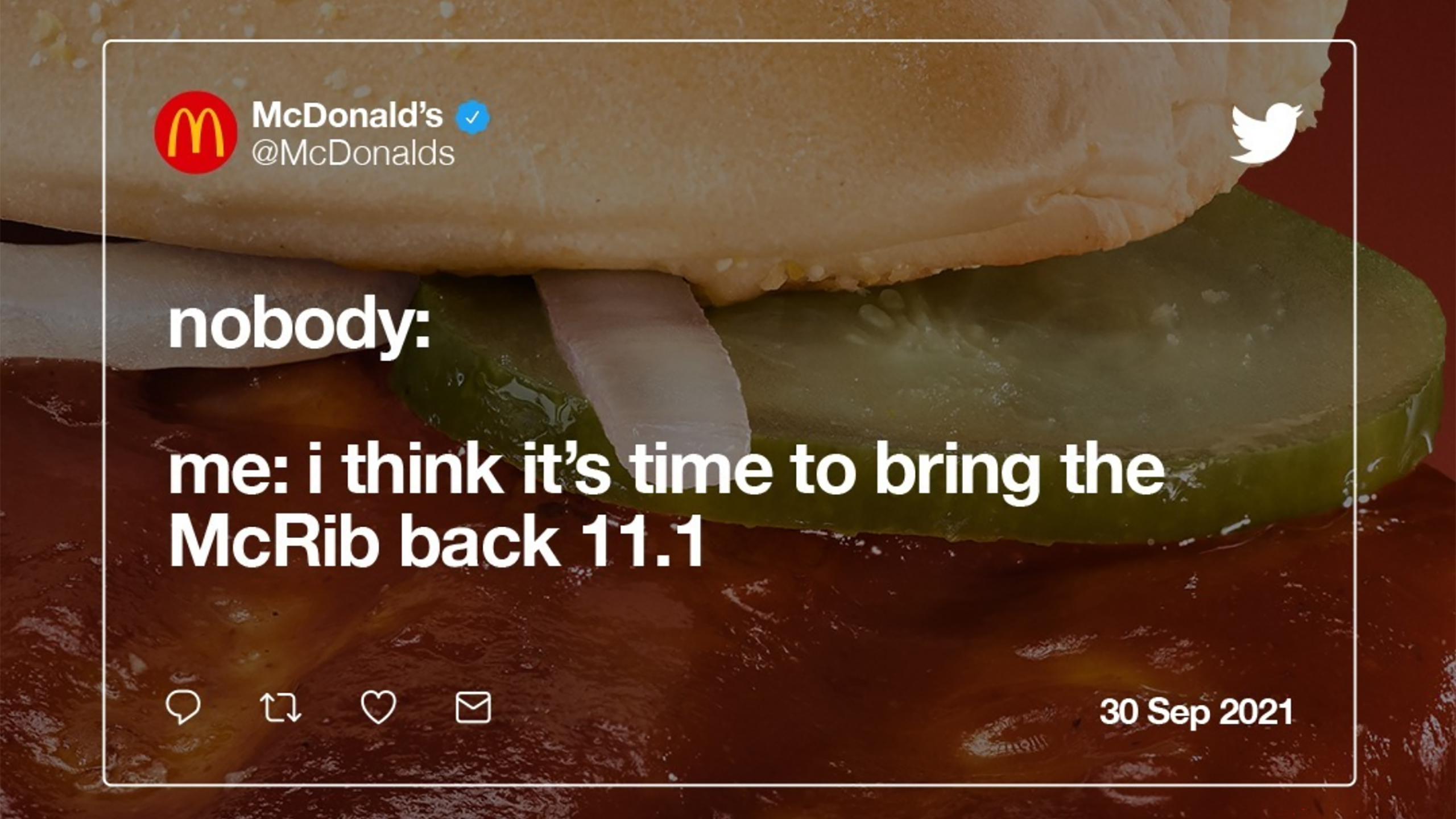 The mcrib is back
