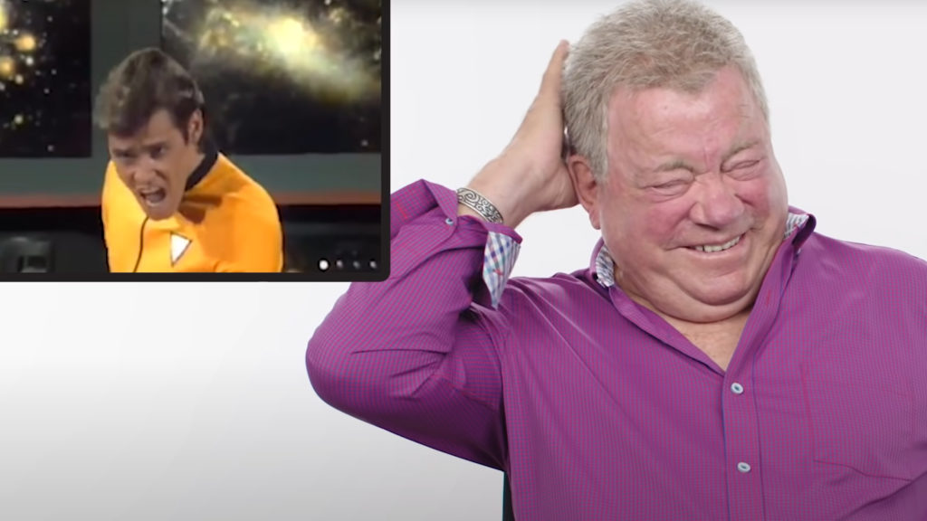 William Shatner reviews impressions of himself