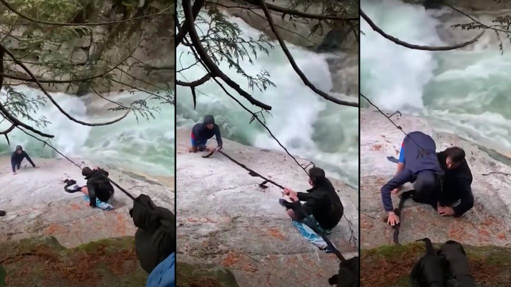 Using Turbans as Rope, Friends Save Hikers Trapped on Rocky Ledge