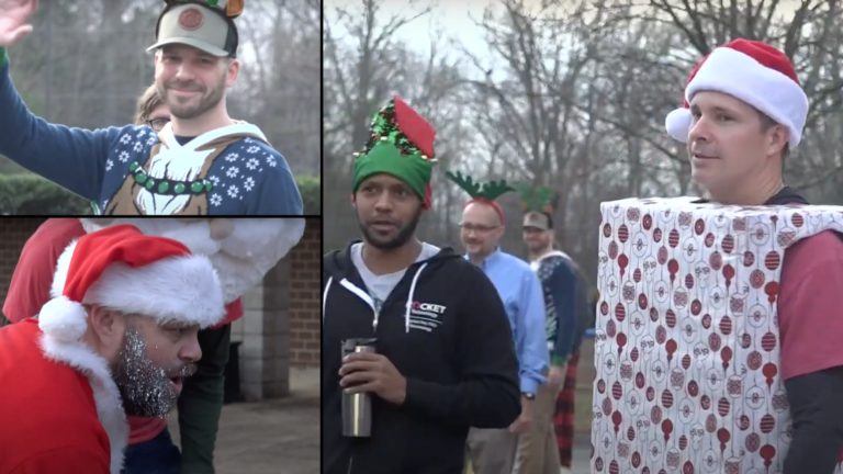 ‘All Pro Dads’ Group Brings Holiday Cheer to Charlotte Elementary School