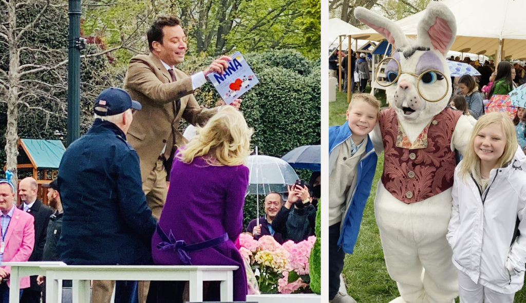 Regardless of how you feel about his politics, it's great to be this close to the Easter Bunny